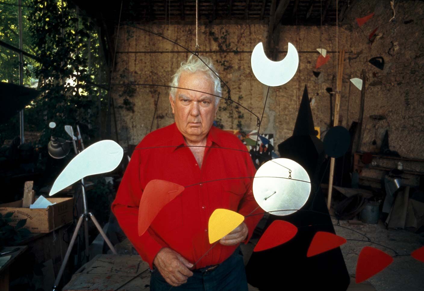 alexander calder at his studio